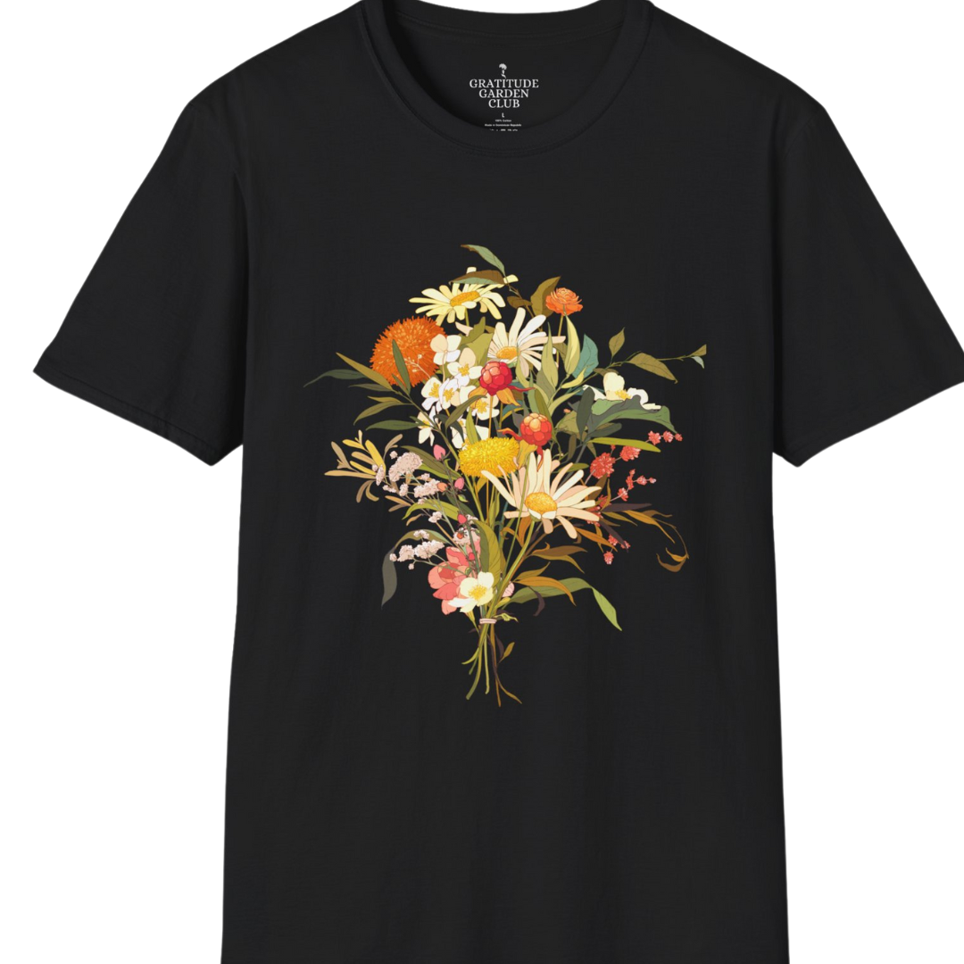 Gratitude Garden Club Wildflower T-Shirt