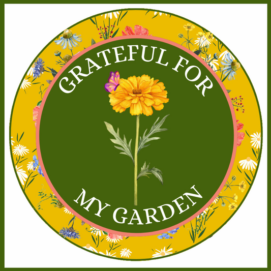 Grateful For My Garden Exclusive Garden Club Sticker