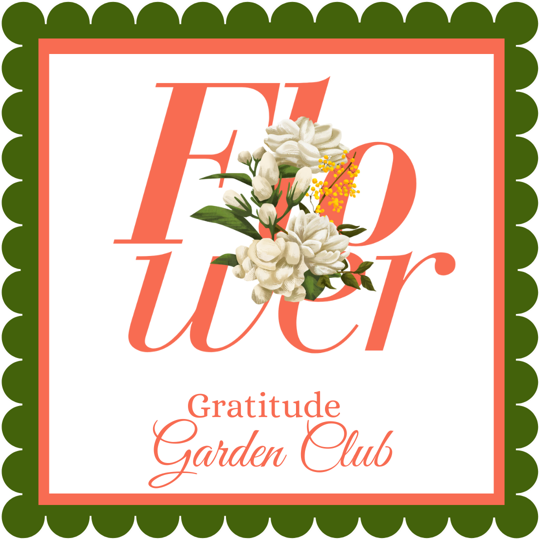 Gratitude Garden Club Flower Sticker