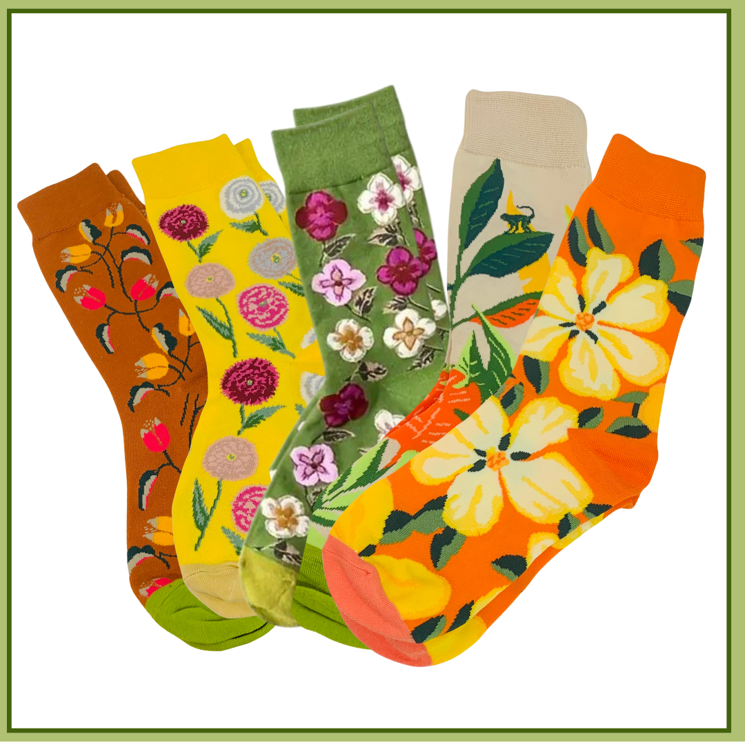 Flower Garden Socks